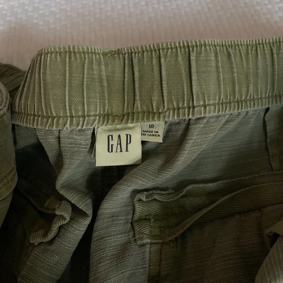 NWOT Gap Khaki Joggers Pants, Moss Green, sz 10 - Picture 7 of 9